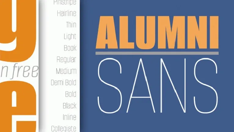 Alumni Family font