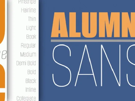 Alumni Family font