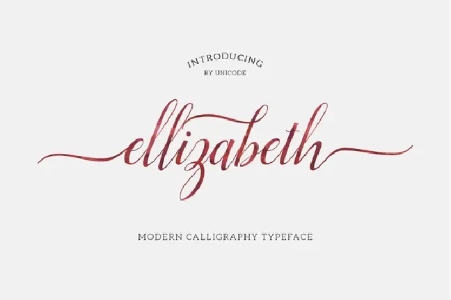 Ellizabeth Script Free font