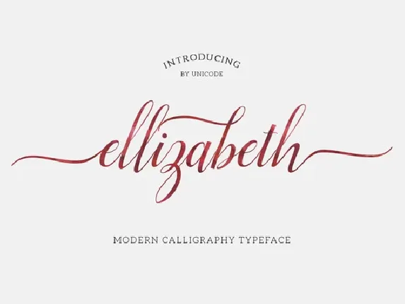 Ellizabeth Script Free font