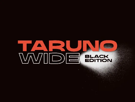 Taruno Wide Black font