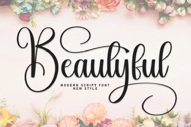 Beautyful Calligraphy font