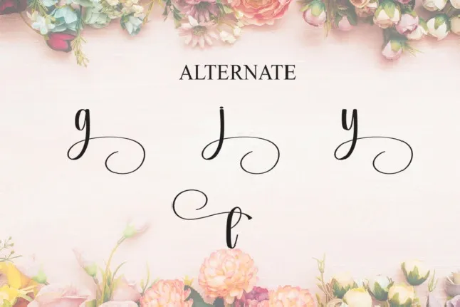 Beautyful Calligraphy font