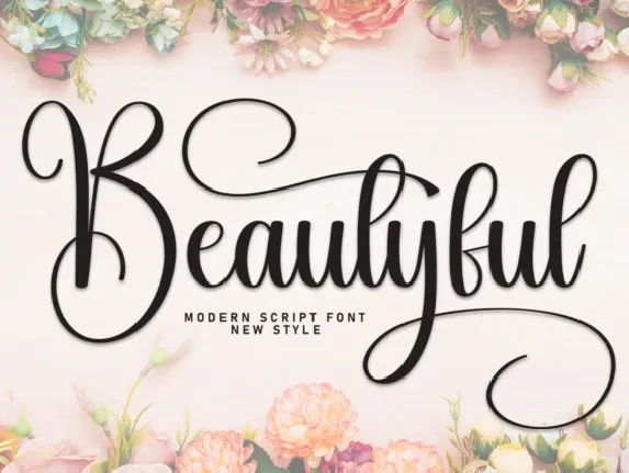 Beautyful Calligraphy font