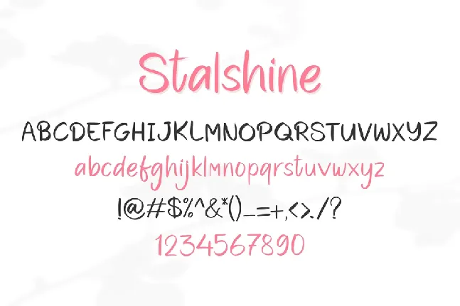 Stalshine font