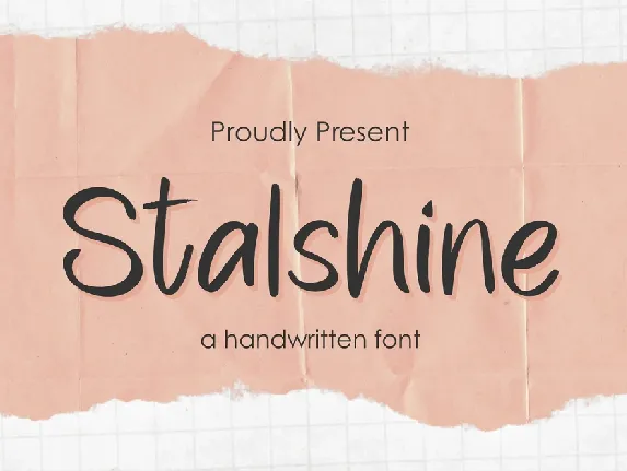 Stalshine font