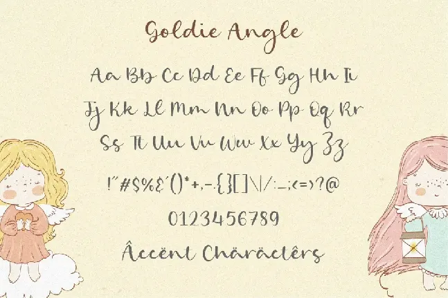 Goldie Angle font