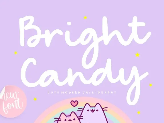 Bright Candy font