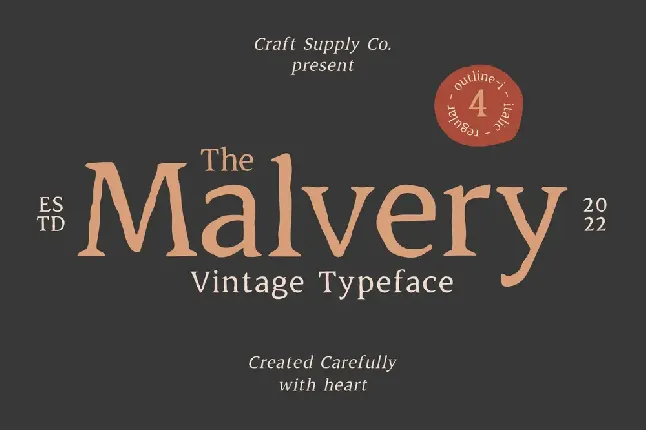 Malvery Free font