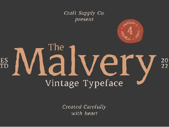 Malvery Free font