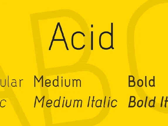 Acid font