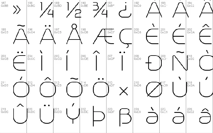 Trench font