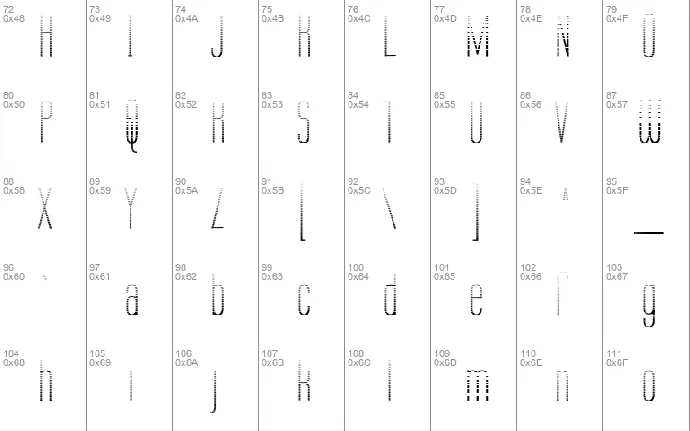 Labtop Graphed font