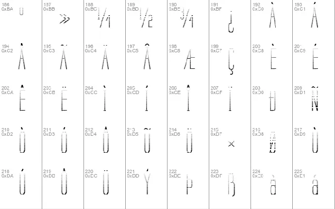 Labtop Graphed font