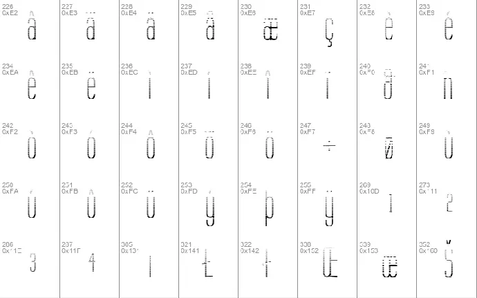 Labtop Graphed font