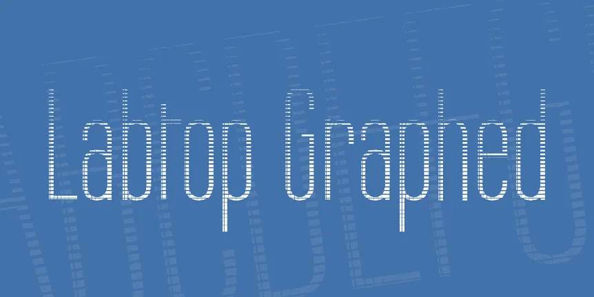 Labtop Graphed font