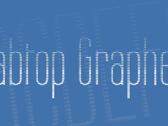 Labtop Graphed font