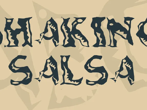 Shaking Salsa font