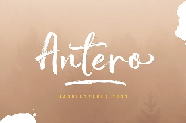 Antero Brush font