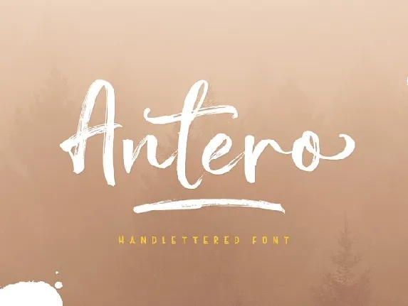 Antero Brush font