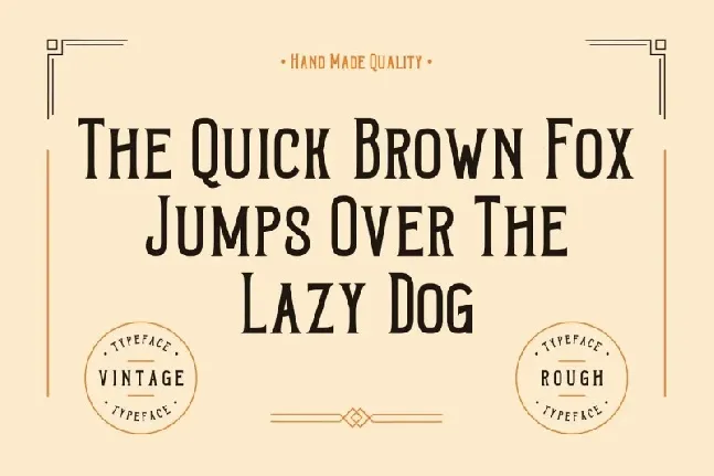 Vintage Rough font