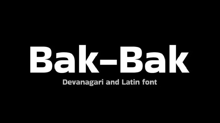 Bak-Bak font