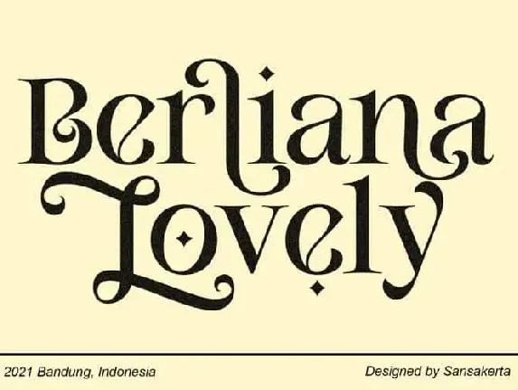 Berliana Lovely Serif font