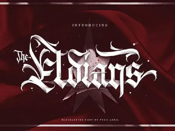 The Eldians Blackletter font