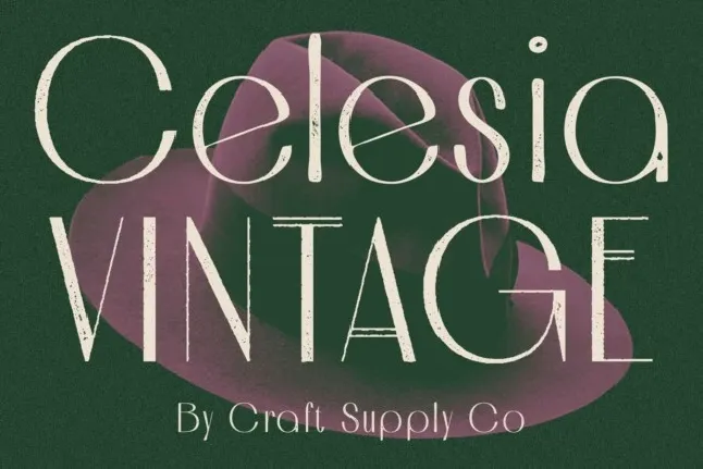 Celesia Vintage font