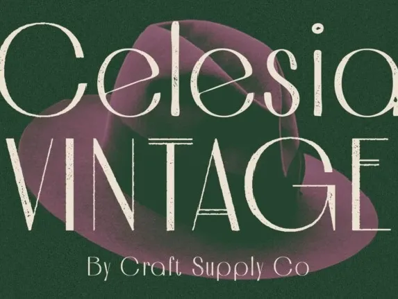 Celesia Vintage font