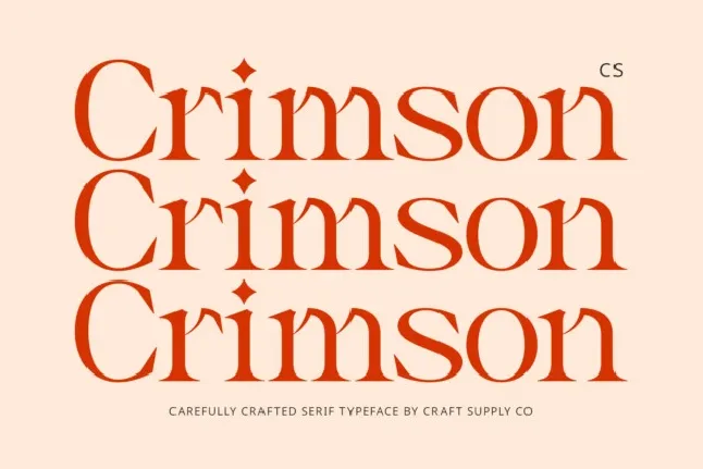 CS Crimson font