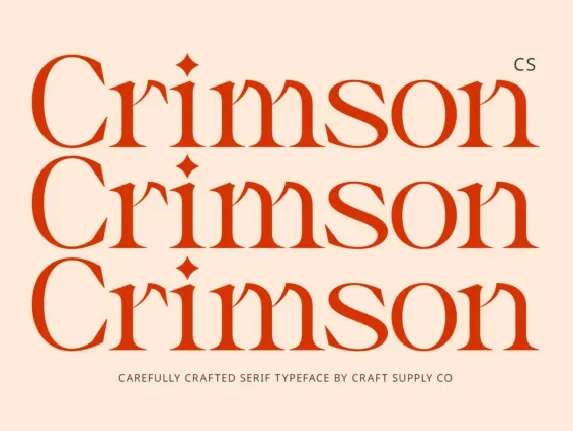 CS Crimson font