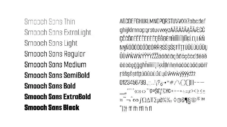 Smooch Sans font