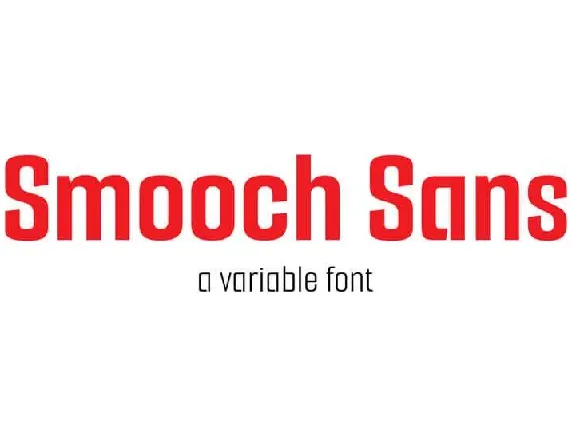 Smooch Sans font