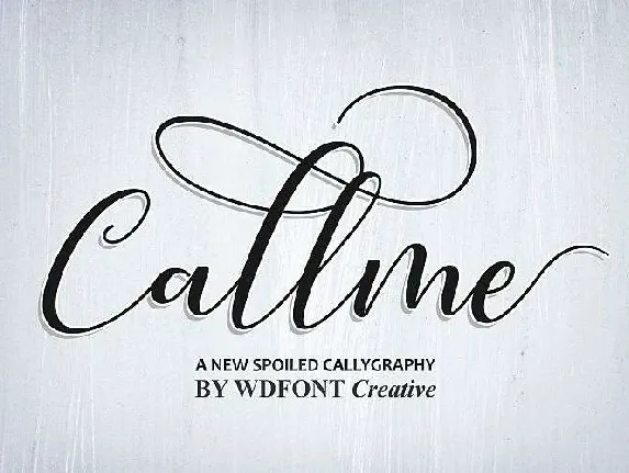 Callme Script Free font