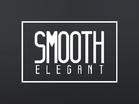 Smooth Elegant font