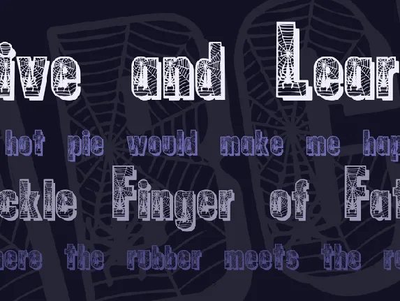 Spiders font