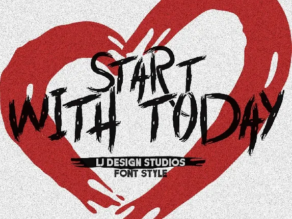 Start with Today font