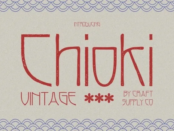 Chioki Vintage font