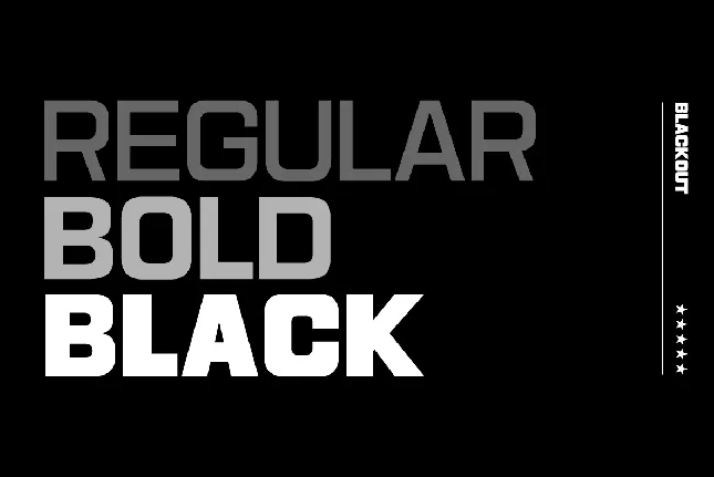 HU Blackout font