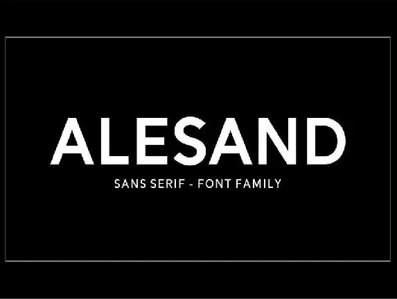 Alesand font