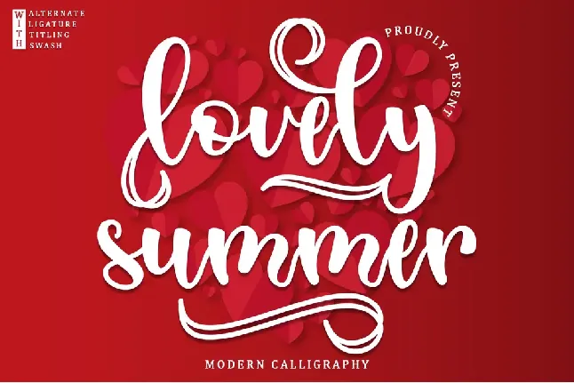 Lovely Summer - Personal Use font