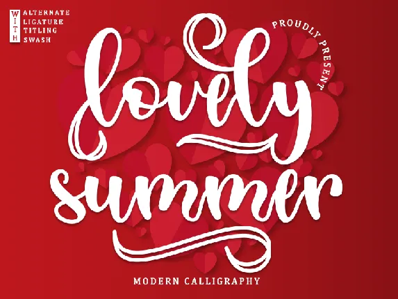 Lovely Summer - Personal Use font