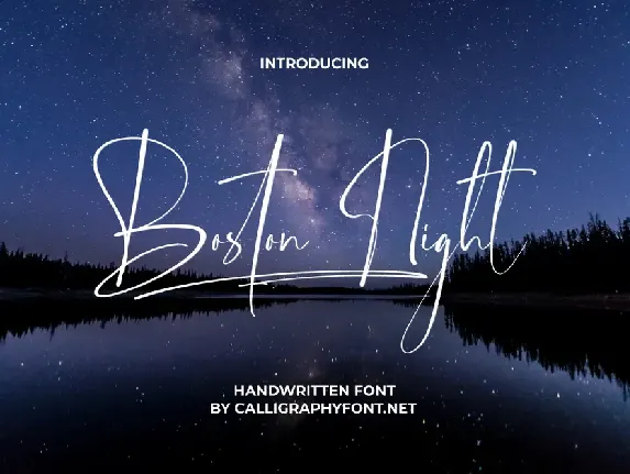 Boston Night Demo font