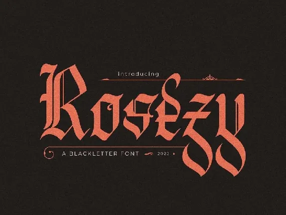 Rosezy font