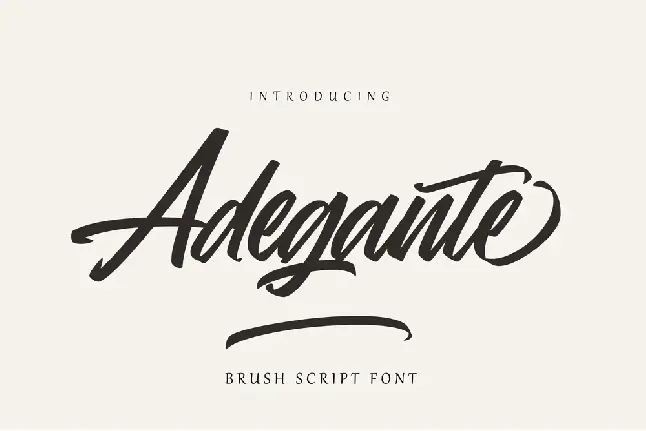 Adegante font