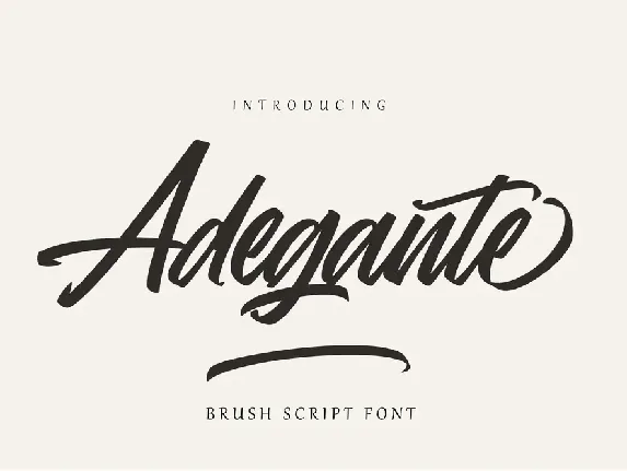 Adegante font