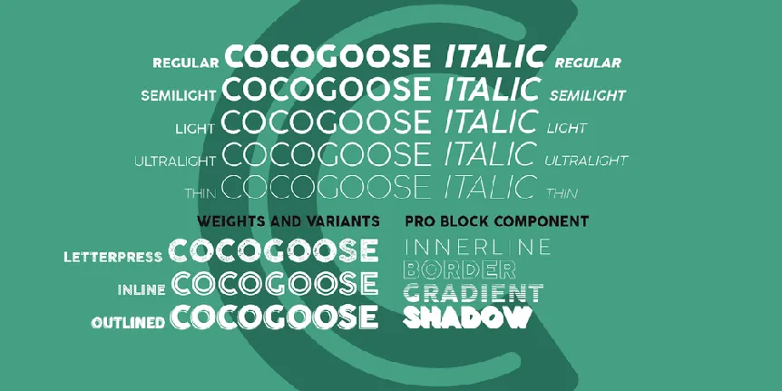 Cocogoose Pro font