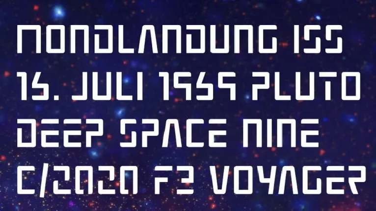 Weltraum font