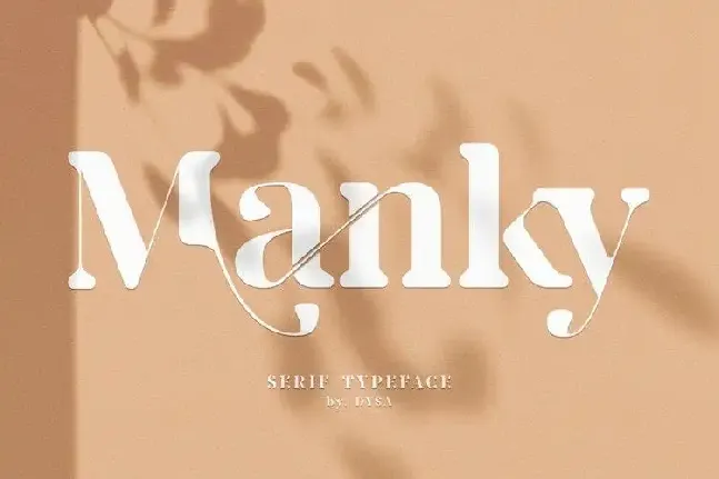 Manky Serif font